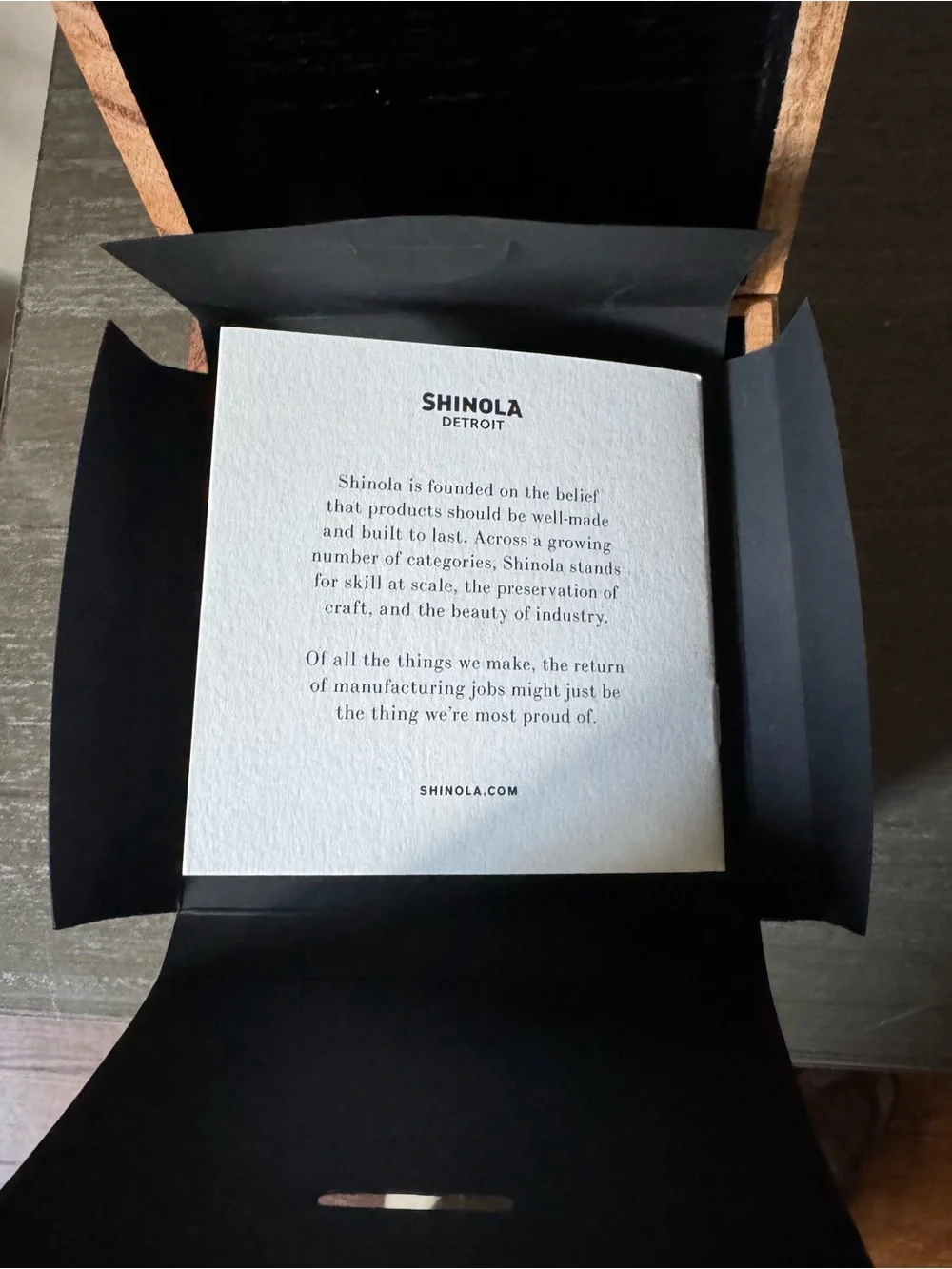 Shinola Midnight Blue Dial Stainless Steel Case Brown Leather Strap Watch